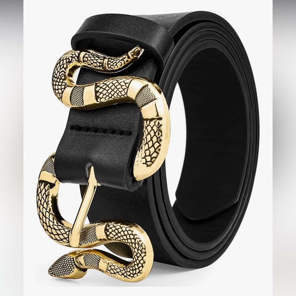 🆕 Snake Belt Womens Belts Women Cool Belt for Dresses Jeans